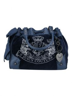 Bolsa Juicy Couture Veludo Marinho - XI181 Original | Etiqueta Única