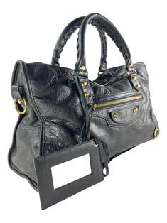 Bolsa Tiracolo Balenciaga Motorcycle City Agneau Preto - DCQU6