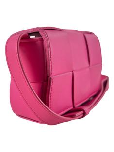Bolsa Tiracolo Bottega Veneta Cassette Extra Mini Rosa - SLV4