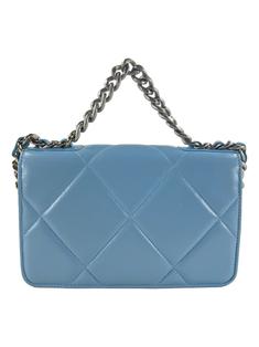 Bolsa Tiracolo Chanel 19 Wallet on Chain Azul - CXKO1 Original