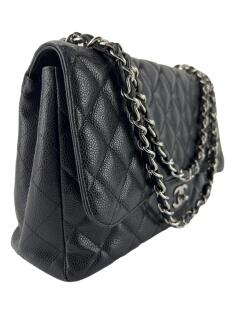 Bolsa Tiracolo Chanel Classic Single Flap Preto - COM7 Original