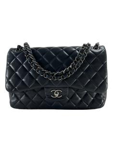 Bolsa Tiracolo Chanel Double Flap Quilted Preta - CXXW18 Original