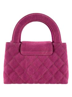 CHANEL PRÉCISION ピンクバッグ Bolsa Tiracolo Chanel Kelly Nano Shopper Denim Rosa - NQD67
