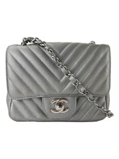 Bolsa Tiracolo Chanel Mini Square Prateado - CDMP8 Original