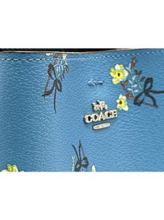 Bolsa Tiracolo Coach Mini Floral Azul - CSKH7 Original | Etiqueta