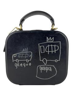 Bolsa Tiracolo Coach x Jean-Michel Basquiat Square Preta - LFK51