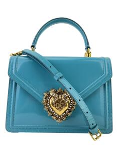 Bolsa Tiracolo Dolce & Gabbana Devotion Verniz Azul - CEKY2
