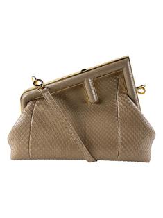 Bolsa Tiracolo Fendi First Python Bege - DBZZ8 Original | Etiqueta