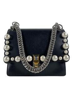 Bolsa Tiracolo Fendi Kan I Pearl Preto - CRFO19 Original