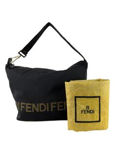 バッグ FENDI LOGO PLATE NYLON SHOULDER BAG bolsa-tiracolo-fendi-nylon-