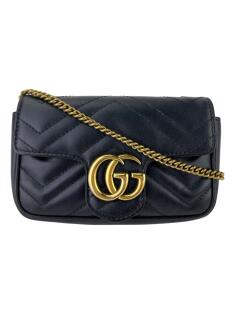 Bolsa Gucci Original Bamboo Croisette Chain Preta Feminina