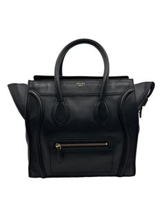 CELINE ブラック ボディバッグ Bolsa Tote Celine Mini Luggage Couro Preta - IHX47 Original