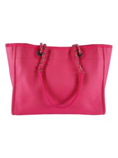 Bolsa Tote Chanel Deauville Shopping Rosa Neon - CBG10 Original