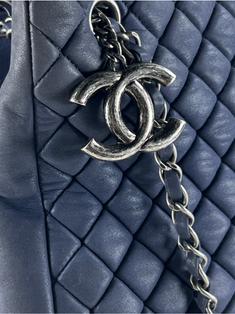Bolsa Tote Chanel New Bubble Quilted Iridescent Azul - PIJ2