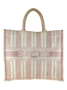 Bolsa Tote Christian Dior Book Tote Mykonos Striped Rosa - CTNC19