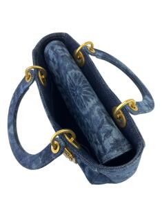 Bolsa Tote Christian Dior KaleiDiorscopic Lady Dior Denim Azul