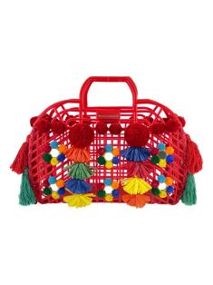 Bolsa Tote Dolce & Gabbana Ricamo Sicily Kendra Vermelho - FLX479