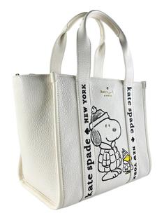 Bolsa Tote Kate Spade X Peanuts Snoopy Branca - HCR28 Original