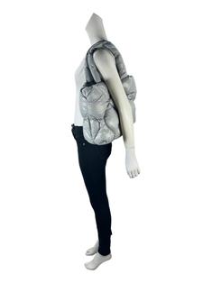 Bolsa Tote Miu Miu Puffer Quilted Nylon Cinza - DCIH2 Original
