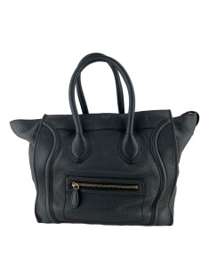 Bolsa Celine Luggage Mini Preta Original Etiqueta Unica