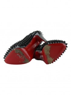 Sapato Christian Louboutin Lady Spikes Preto - GEW31 Original