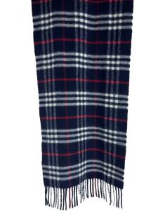 Cachecol Burberry Cashmere Xadrez Azul - AEVS44 Original