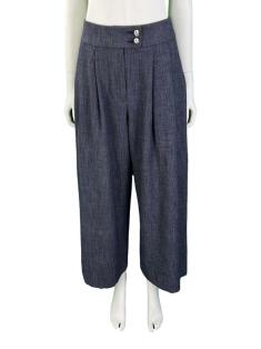 Calça Emporio Armani Pantacourt Azul