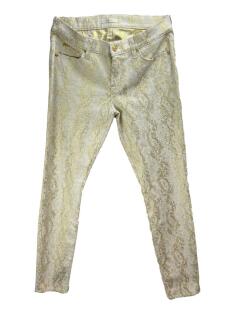 Calça Seven For All Mankind Skinny Arabescos Dourada