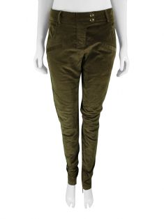 Calça veludo sale verde militar