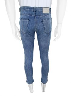 Calça Zara Jeans Destroyed Masculina PPY65 Original Etiqueta