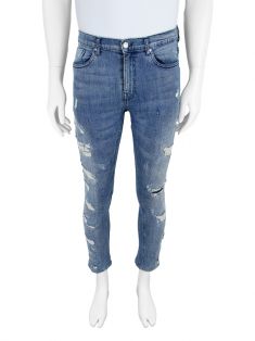 Calça Zara Jeans Destroyed Masculina PPY65 Original Etiqueta Única