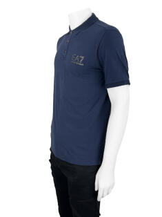 Camisa Emporio Armani EA7 Polo Azul Original - BHYR10