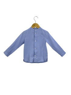 Camisa Jacadi Social Azul Bebê