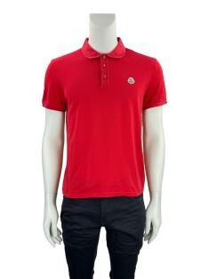 トップス MONCLER MAGLIA POLO 67260326N01S Camisa Moncler Maglia Polo Manica Corta Vermellho - CUO75 Original