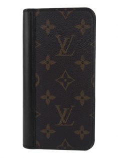 Capa Iphone Louis Vuitton Vermelha em Couro Texturizado Original