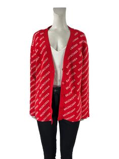 balenciagaカーディガン Cardigan Balenciaga Logo Vermelho - BIIJ28 Original | Etiqueta Única