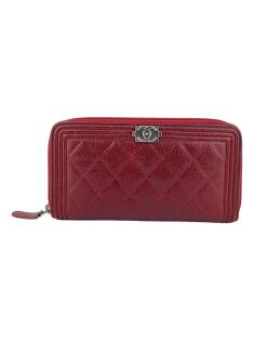 Carteira Chanel Quilted Boy Vermelha