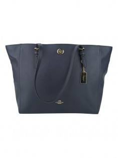 Bolsa Coach Turnlock Shopper Azul Marinho - NAN25 Original