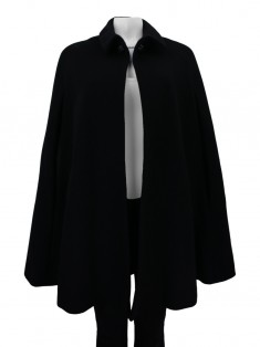 Capa, Pelerine e Poncho Massimo Dutti Lã Preta TFQ2 Original