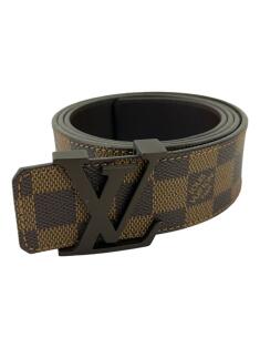 Cinto Louis Vuitton Original LV Initiales Damier Graphite Masculino