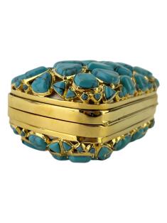 Clutch Christian Dior Minaudiere Turquoise - CFCT20 Original