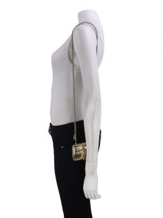 Clutch Gucci Dragonfly Minaudiere Evening Dourada - PJ228 Original