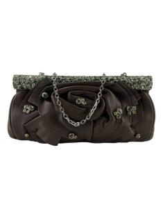 Clutch Valentino Couro Marrom