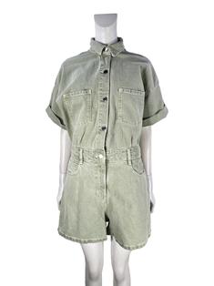 Macacão Zara Jeans Verde - CJMX51 Original | Etiqueta Única