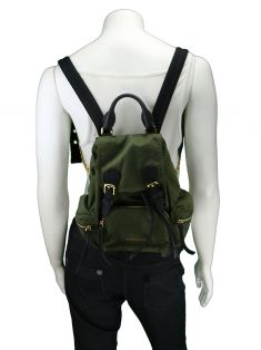 Mochila Burberry Rucksack Verde Militar - NC111 Original