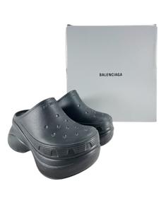 Mule Balenciaga x Crocs Rubber Preto - CIAA3 Original | Etiqueta Única
