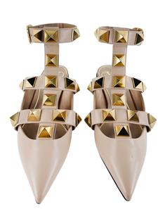 Mule Valentino Roman Stud Rosa - SFV15 Original | Etiqueta Única
