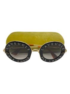 Óculos de Sol Gucci L'Aveugle Par Amour Preto - CWFM14 Original
