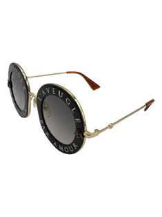 Óculos de Sol Gucci L'Aveugle Par Amour Preto - CWFM14 Original