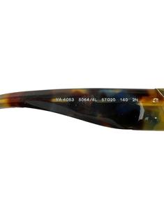 Valentino VA4053 Hexagon Oversized Tortoise Gradient Sunglasses with Gold V Logo Óculos de Sol Valentino Oversized Hexagon VA4053 Tortorise  main image 2